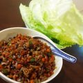 猫柳商店's cooksnap of when they made 挽肉のレタス包み☆美味しい！ヘルシー‼.