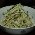 こん２'s cooksnap of when they made 大根ときゅうりの＊ザーサイ胡麻マヨあえ＊.