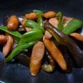 いずみるく's cooksnap of when they made ノンオイル✿茄子とピーマン✿甘すっぱ炒め.