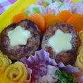 ノチアチ's cooksnap of when they made お弁当おかず❀マヨ照りチーズハンバーグ.