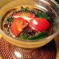 monica93's cooksnap of when they made さっぱり！！もずくとニラトマ.