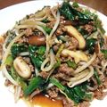 ariatowa's cooksnap of when they made ◆もやしとにらのマーボー風炒め◆.