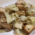 papikun's cooksnap of when they made 厚揚げと豚ひき肉とキャベツの炒め物.