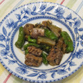 youtapapa's cooksnap of when they made 鯖水煮缶と茄子と万願寺唐辛子の炒め煮.
