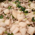 Ｍぱん's cooksnap of when they made 長芋と青梗菜、ひき肉の生姜炒め.