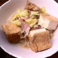 もぐもぐななこ's cooksnap of when they made 厚揚げとベーコンキャベツ煮.
