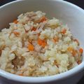 ズボラ女's cooksnap of when they made ＊簡単＊生姜とコンソメの洋風炊き込みご飯.