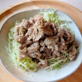 ケコハル's cooksnap of when they made 包丁要らず簡単メイン☆豚こまの旨塩炒め。.