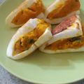 ｍЁｇц's cooksnap of when they made 南瓜とチーズのはんぺんサンド✿わさび味.