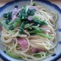 カエラー小町's cooksnap of when they made 小松菜のクリームパスタ.