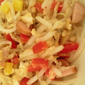 ☆きぃチャン☆'s cooksnap of when they made 超簡単☆ウインナーともやしの卵炒め.