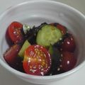 芋の葉's cooksnap of when they made プチトマトとわかめのヘルシーサラダ.