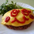 GAGA丸's cooksnap of when they made バジルの香り*チーズｉｎオムライス.