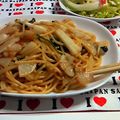 まゆりん12's cooksnap of when they made かぶと長いものパスタ.