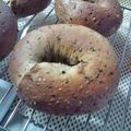 ホイリ's cooksnap of when they made ヘルシー☆黒ゴマきな粉ベーグル.