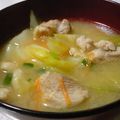 和歌子ちゃん's cooksnap of when they made こんがり鶏のみそ汁♪.