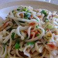 ハナ☆クロ's cooksnap of when they made サクラエビとネギ天カスの焼きうどん！.