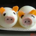 ななこ２２'s cooksnap of when they made 『三匹の子豚』なゆで卵　簡単キャラ弁に.