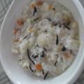 くまおの母's cooksnap of when they made ［離乳食中期］赤ちゃんの五目炊き込みご飯.