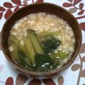 智☆恵's cooksnap of when they made 小松菜と天かすのおみそ汁.
