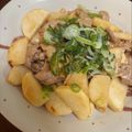 あやママ99's cooksnap of when they made ♡長芋&豚バラ肉の韓国風スタミナ炒め♡.