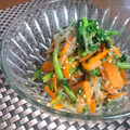 inyako's cooksnap of when they made 春菊とシラタキと人参の胡麻和え.