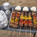 まるほっぺのまみぃ's cooksnap of when they made カルビの串焼き（アウトドア料理）.
