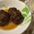 ゆかほし's cooksnap of when they made 簡単♪なすとニラのハンバーグ.