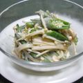 キャラメリーナ's cooksnap of when they made エノキとオクラのニンニクマヨポン◎.