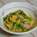 nasubeam's cooksnap of when they made 菜の花とソーセージの卵とじ.