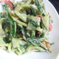 氷神流唯's cooksnap of when they made きゅうりとかまぼこの岩のりマヨ和え.