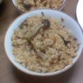 kuishinboF's cooksnap of when they made 肉味噌☆きのこの炊き込みご飯.
