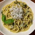 ☆さぶ☆☆'s cooksnap of when they made ＊たっぷりしらすと大葉のジェノベーゼ＊.