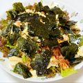 はるひやま's cooksnap of when they made レタスと豆腐の焼き海苔たっぷりサラダ.