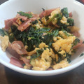 まりぺん's cooksnap of when they made ほうれん草と卵のオイスターソース炒め.