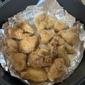 MAYUSHIZU's cooksnap of when they made 簡単カリカリ♪揚げないフライドチキン♪.