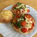 kikuety's cooksnap of when they made フォカッチャピザ.