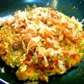 冬の日's cooksnap of when they made ふわもちとろ～ん♡お餅とお麩のお好み焼き.