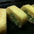 桃じゅん's cooksnap of when they made アスパラだし巻き卵.