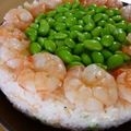きっちましゃ's cooksnap of when they made 桜えびとクリームチーズのパーティ寿司.