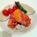あやぷー７'s cooksnap of when they made かぼちゃくるくる　ハムカツ.