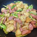 tubonao's cooksnap of when they made ひとり飯☆ポテトと野菜の粒マスタード炒め.