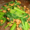 mokun's cooksnap of when they made 簡単：春菊と納豆のからし和え.