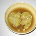 ゆーは1009's cooksnap of when they made 海老入り豆腐の春キャベツ茶巾蒸し.