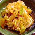 かめ凜's cooksnap of when they made 春キャベツチンしてもう一品☆☆.