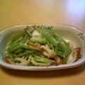 ひよこJK's cooksnap of when they made 葉ごぼうとちくわのきんぴら.