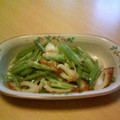 ひよこJK's cooksnap of when they made 葉ごぼうとちくわのきんぴら.