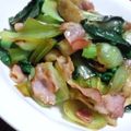 羽尼うに's cooksnap of when they made チンゲンサイと油揚げの炒め煮.