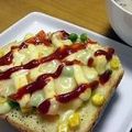 京都二人暮らしの食卓's cooksnap of when they made ベジトースト.
