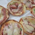 haruchiko's cooksnap of when they made 簡単！おつまみ餃子の皮でパリパリピザ.